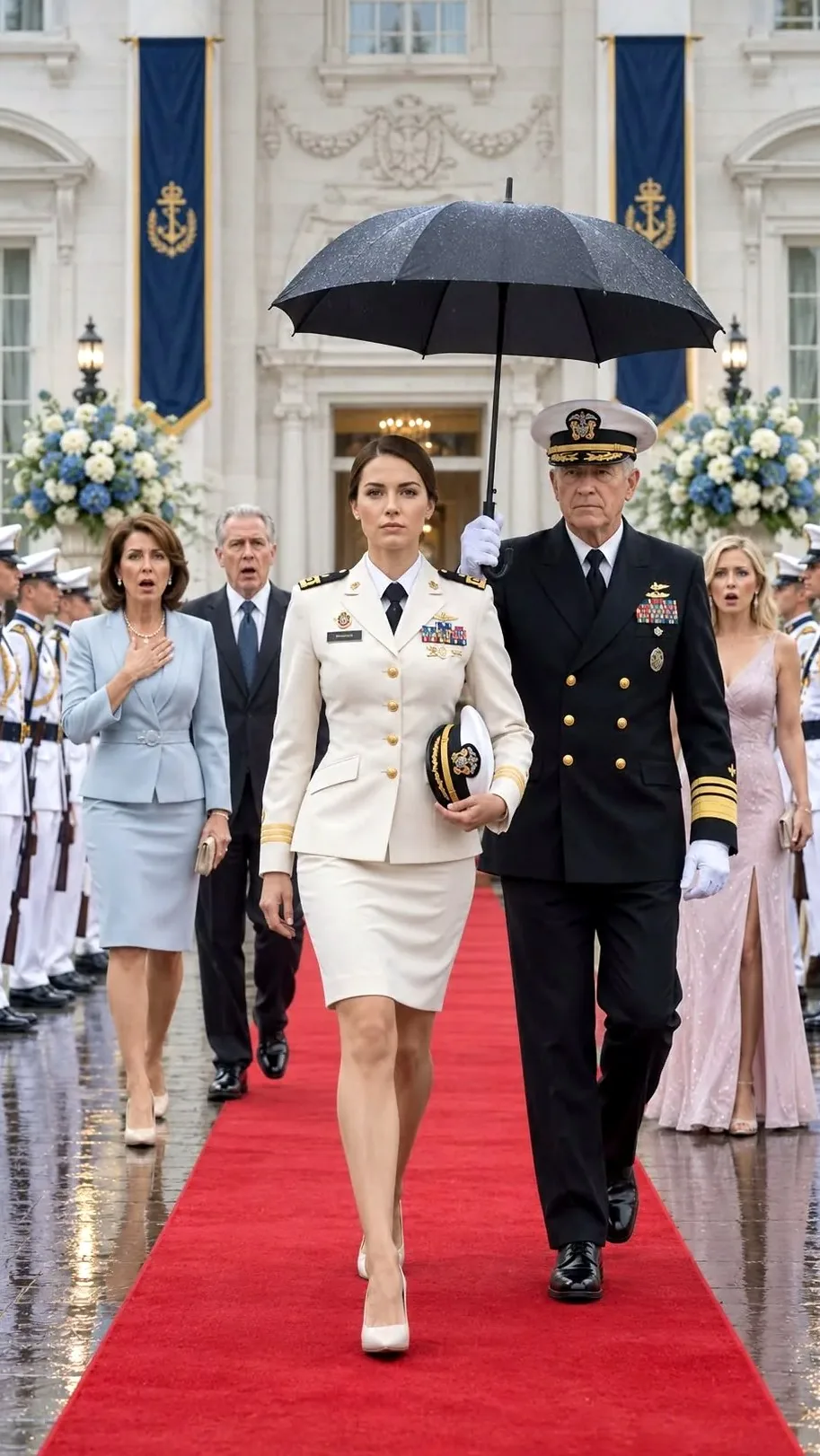 Humiliée sous la pluie par son père : il vole son billet VIP sans savoir qu'elle est la major de promotion