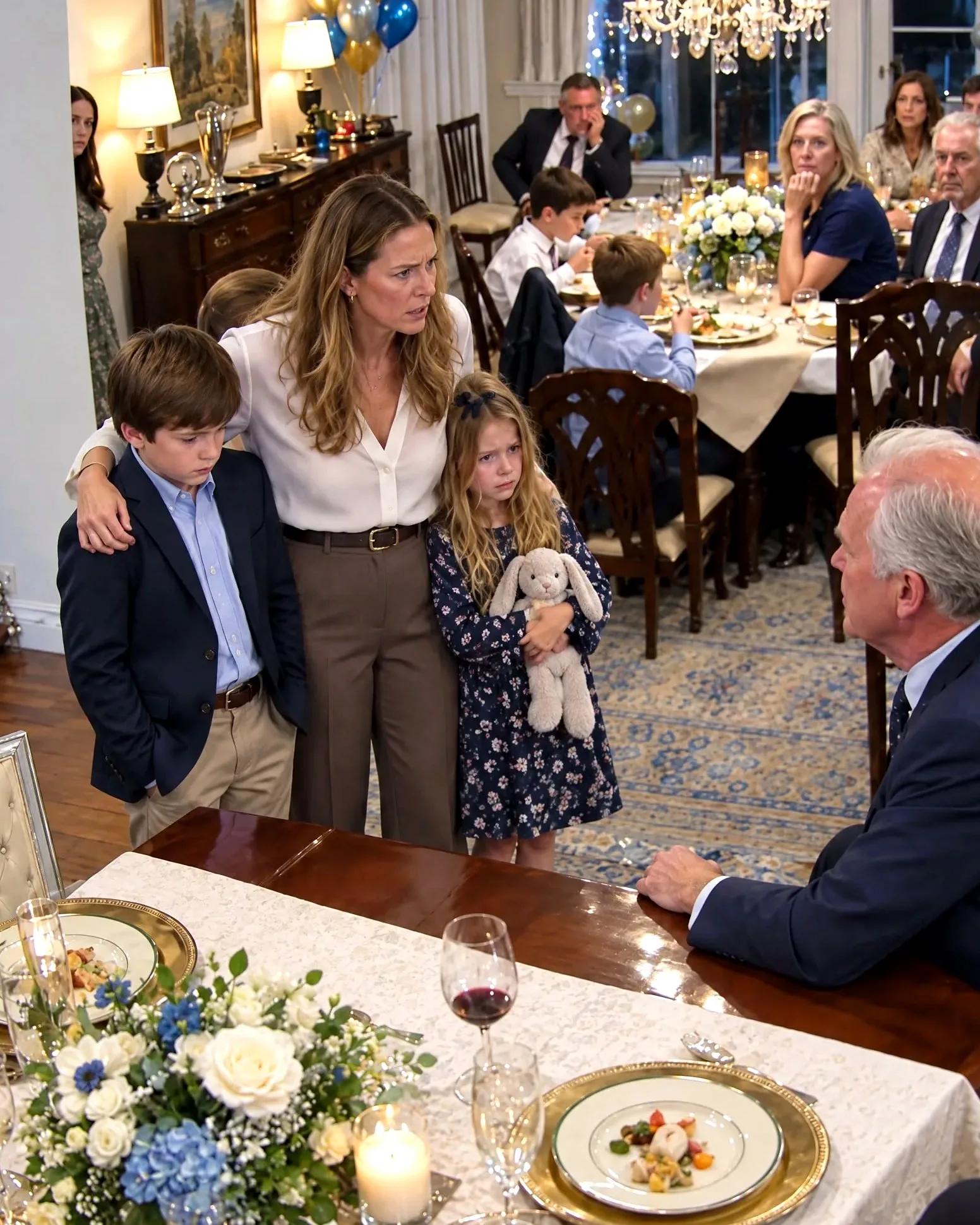 Humiliés au dîner de famille : mon père a relégué mes enfants à une table isolée
